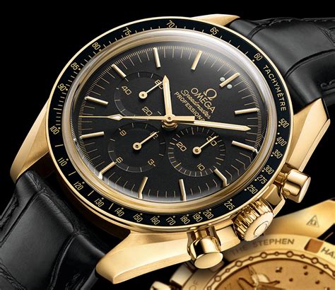 omega speedmaster moonwatch leather 2016 bu|omega speedmaster 18k gold.